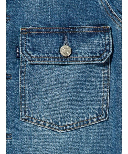 Levi's(リーバイス)の「Levi's/リーバイス BLUETAB(TM) TYPEⅡ トラッカージャケット(デニムジャケット・レディース・インディゴブルー・M/S/XS)」の8枚目の写真
