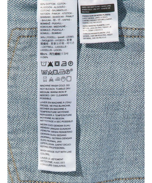 Levi's(リーバイス)の「Levi's/リーバイス BLUETAB(TM) TYPEⅡ トラッカージャケット(デニムジャケット・レディース・インディゴブルー・M/S/XS)」の9枚目の写真