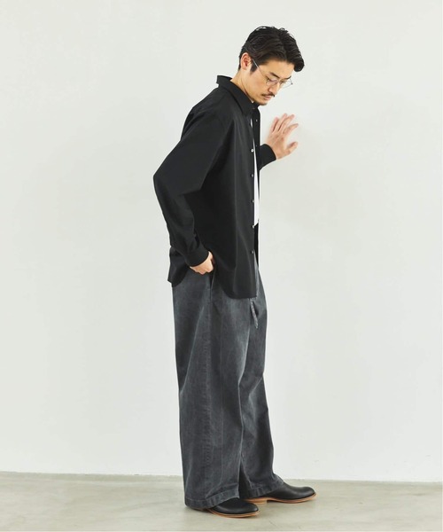 EDIFICE（エディフィス）の「SUPER 100’s ウール レギュラー シャツ（シャツ/ブラウス・メンズ・ブラック/ネイビー/グレー・SMALL/MEDIUM/LARGE）」の6枚目の写真