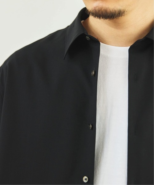 EDIFICE（エディフィス）の「SUPER 100’s ウール レギュラー シャツ（シャツ/ブラウス・メンズ・ブラック/ネイビー/グレー・SMALL/MEDIUM/LARGE）」の14枚目の写真