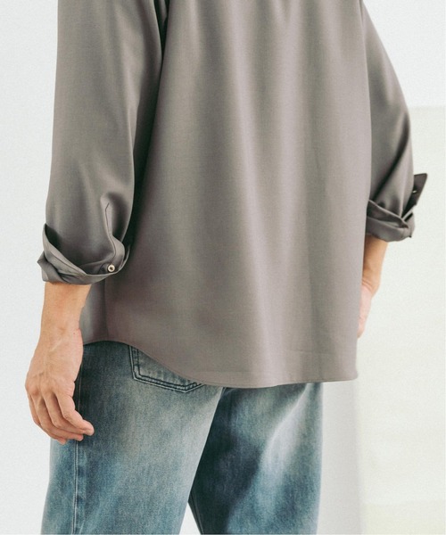 EDIFICE（エディフィス）の「SUPER 100’s ウール レギュラー シャツ（シャツ/ブラウス・メンズ・ブラック/ネイビー/グレー・SMALL/MEDIUM/LARGE）」の21枚目の写真