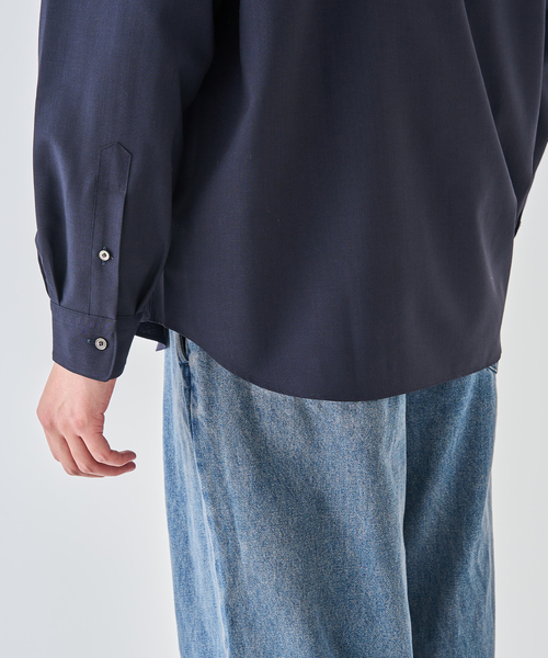 EDIFICE（エディフィス）の「SUPER 100’s ウール レギュラー シャツ（シャツ/ブラウス・メンズ・ブラック/ネイビー/グレー/ホワイト・SMALL/MEDIUM/LARGE）」の8枚目の写真