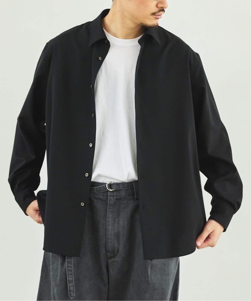 EDIFICE（エディフィス）の「SUPER 100’s ウール レギュラー シャツ（シャツ/ブラウス・メンズ・ブラック/ネイビー/グレー/ホワイト・SMALL/MEDIUM/LARGE）」の15枚目の写真