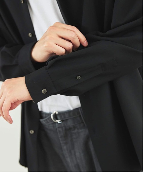 EDIFICE（エディフィス）の「SUPER 100’s ウール レギュラー シャツ（シャツ/ブラウス・メンズ・ブラック/ネイビー/グレー/ホワイト・SMALL/MEDIUM/LARGE）」の16枚目の写真