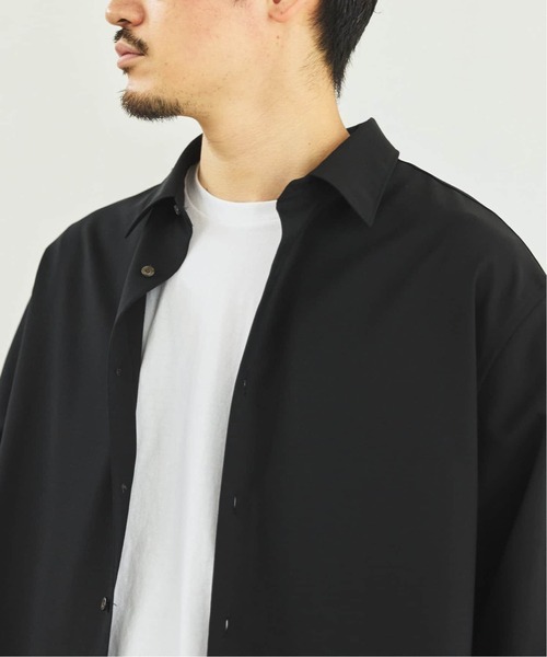 EDIFICE（エディフィス）の「SUPER 100’s ウール レギュラー シャツ（シャツ/ブラウス・メンズ・ブラック/ネイビー/グレー/ホワイト・SMALL/MEDIUM/LARGE）」の17枚目の写真