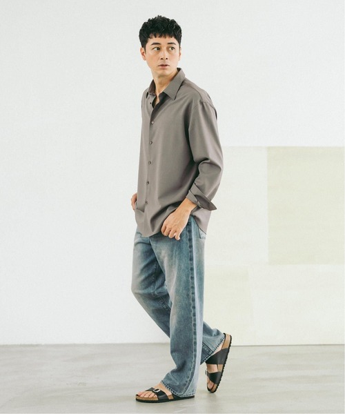 EDIFICE（エディフィス）の「SUPER 100’s ウール レギュラー シャツ（シャツ/ブラウス・メンズ・ブラック/ネイビー/グレー/ホワイト・SMALL/MEDIUM/LARGE）」の18枚目の写真