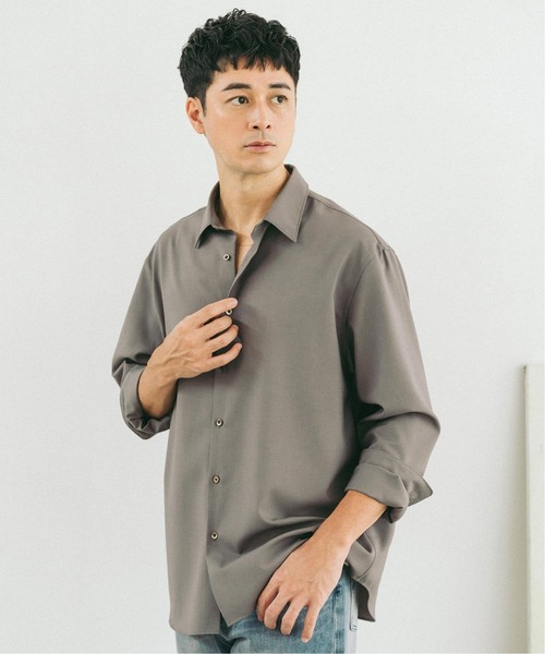 EDIFICE（エディフィス）の「SUPER 100’s ウール レギュラー シャツ（シャツ/ブラウス・メンズ・ブラック/ネイビー/グレー/ホワイト・SMALL/MEDIUM/LARGE）」の20枚目の写真