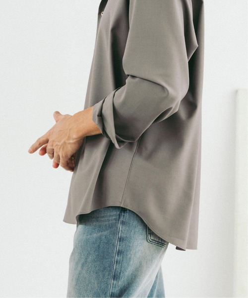 EDIFICE（エディフィス）の「SUPER 100’s ウール レギュラー シャツ（シャツ/ブラウス・メンズ・ブラック/ネイビー/グレー/ホワイト・SMALL/MEDIUM/LARGE）」の21枚目の写真