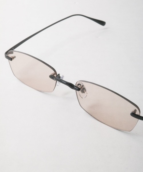 B.I.D.(ビーアイディー)の「《スクエアリムレス カラーレンズサングラス》(サングラス・メンズ・クリア/ライトブラウン/ライトグレー/ライトパープル・FREE)」の10枚目の写真