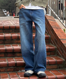 NOMBRE（ノンブレ）の「エッセンシャル キャットウォッシング ワイドデニムパンツ [濃紺]（デニムパンツ）」