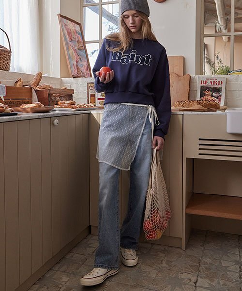 HAINT(ヘイント)の「ADLEY LONG WIDE DENIM PANTS(デニムパンツ・レディース・その他・M/L)」の4枚目の写真