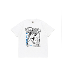 クローズアップガール 半袖Tシャツ (ホワイト)