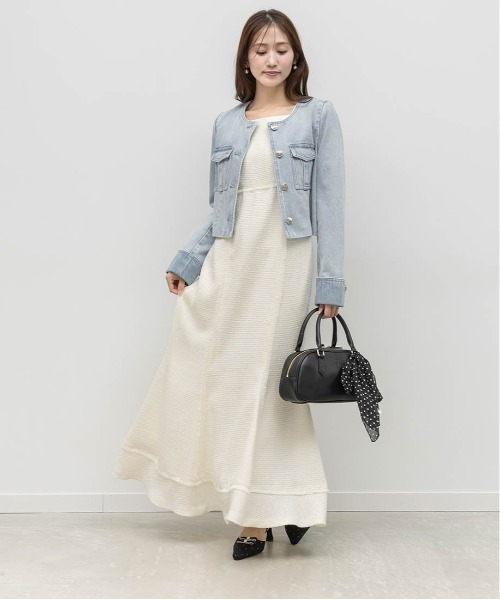 RANDA（ランダ）の「ツイードマーメイドワンピース（ワンピース・レディース・グレー/ピンク/ホワイト・0/1）」の12枚目の写真