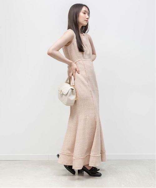 RANDA（ランダ）の「ツイードマーメイドワンピース（ワンピース・レディース・グレー/ピンク/ホワイト・0/1）」の15枚目の写真