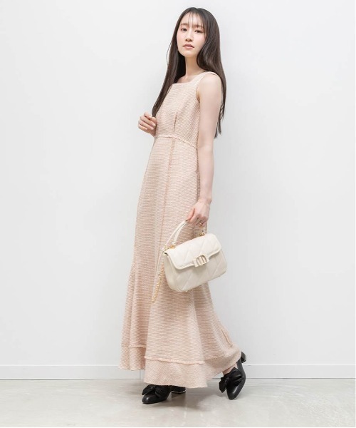 RANDA（ランダ）の「ツイードマーメイドワンピース（ワンピース・レディース・グレー/ピンク/ホワイト・0/1）」の16枚目の写真