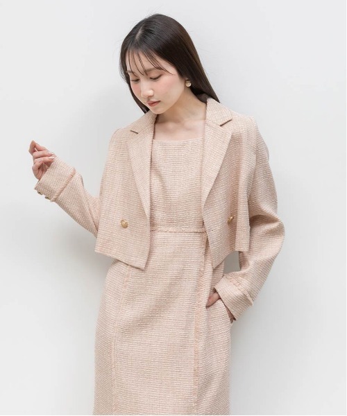 RANDA（ランダ）の「ツイードマーメイドワンピース（ワンピース・レディース・グレー/ピンク/ホワイト・0/1）」の19枚目の写真