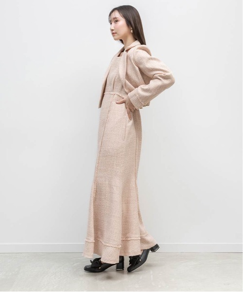 RANDA（ランダ）の「ツイードマーメイドワンピース（ワンピース・レディース・グレー/ピンク/ホワイト・0/1）」の20枚目の写真