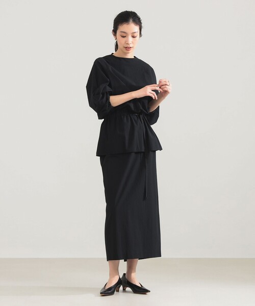 Demi-Luxe BEAMS（デミルクス ビームス）の「AK+1 / セットライク ワンピース（ワンピース・レディース・チャコールグレー/ブラック・36/38）」の2枚目の写真