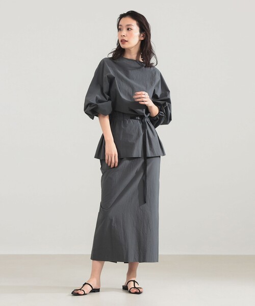 Demi-Luxe BEAMS（デミルクス ビームス）の「AK+1 / セットライク ワンピース（ワンピース・レディース・チャコールグレー/ブラック・36/38）」の4枚目の写真