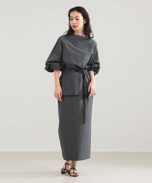 Demi-Luxe BEAMS（デミルクス ビームス）の「AK+1 / セットライク ワンピース（ワンピース・レディース・チャコールグレー/ブラック・36/38）」の5枚目の写真