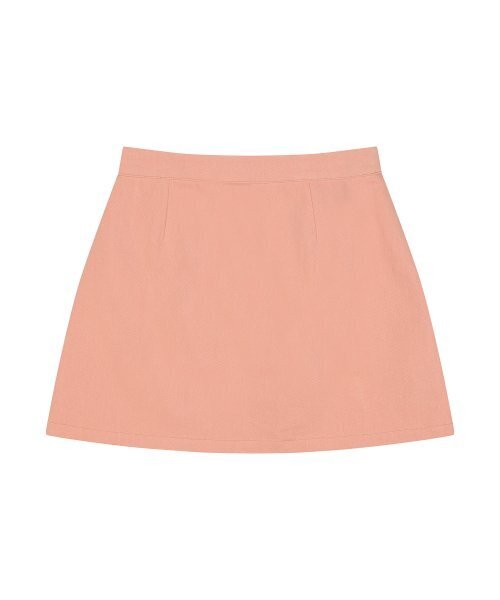 HIGH SCHOOL DISCO(ハイスクールディスコ)の「Coated color block skirt_Coral(スカート・レディース・その他・S/M)」の2枚目の写真