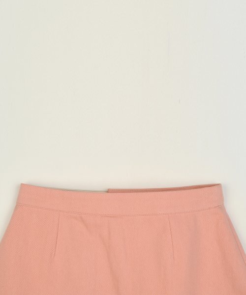 HIGH SCHOOL DISCO(ハイスクールディスコ)の「Coated color block skirt_Coral(スカート・レディース・その他・S/M)」の3枚目の写真