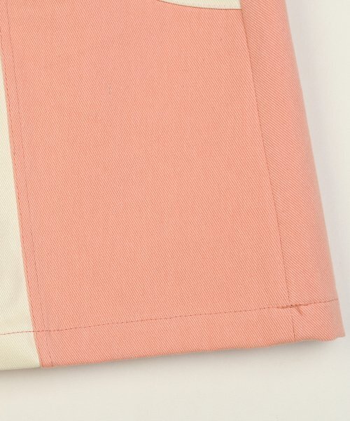 HIGH SCHOOL DISCO(ハイスクールディスコ)の「Coated color block skirt_Coral(スカート・レディース・その他・S/M)」の5枚目の写真