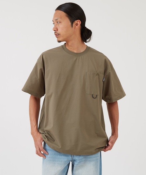 GERRY(ジェリー)の「【GERRY】ドットエアー 裾ドローコード 半袖 Tシャツ(Tシャツ/カットソー・メンズ・ブラック/カーキ・MEDIUM/X-LARGE/LARGE)」の10枚目の写真