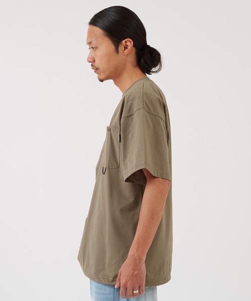 GERRY(ジェリー)の「【GERRY】ドットエアー 裾ドローコード 半袖 Tシャツ(Tシャツ/カットソー・メンズ・ブラック/カーキ・MEDIUM/X-LARGE/LARGE)」の9枚目の写真