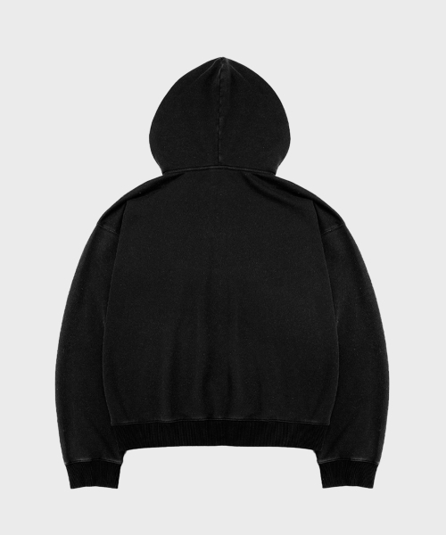 SAINTPAIN(セイントペイン)の「SPアスラウォッシングフードジップアップブラック(パーカー・レディース・その他・M/L)」の2枚目の写真