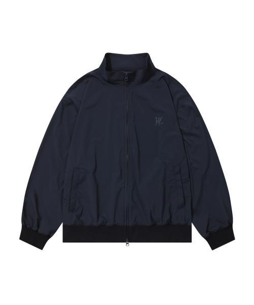 Signature nylon wind breaker - NAVY