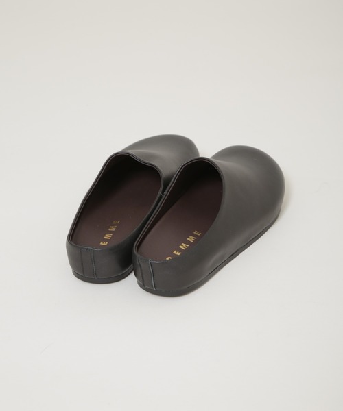 REMME（レメ）の「REMME/シープレザースリッポン（スリッポン・レディース・オフホワイト/ブラック・38/37/36）」の9枚目の写真