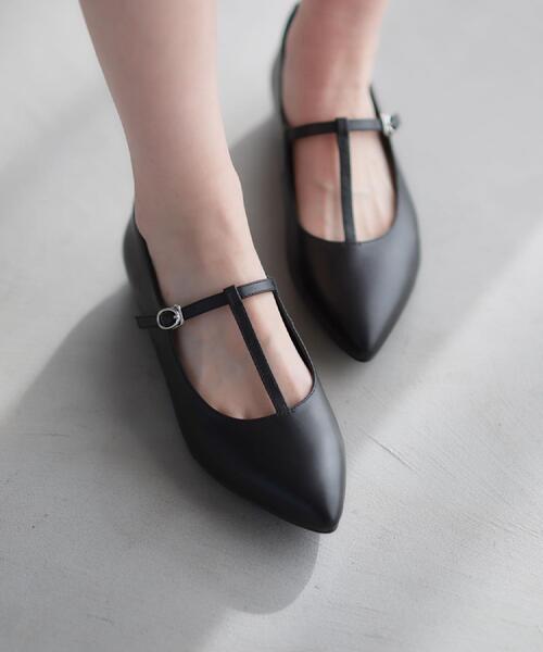 Reflect(リフレクト)の「【至福の履き心地】’26春夏やみつきフラットパンプス(パンプス・レディース・ブラック/アイボリー・30/25/20/50/45/40/35)」の2枚目の写真