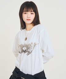 【EFFECTEN】Utility metal logo L/S Tee