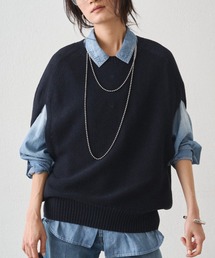 LOUNGEDRESS | ギマ鹿子ポンチョニットベスト(ベスト)