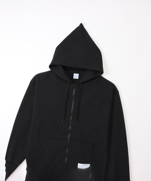 Champion(チャンピオン)の「【Champion/チャンピオン】メンズ アクションスタイル ジップフーデッドスウェットシャツ(パーカー・メンズ・ブラック/グレー/オートミール・MEDIUM/X-LARGE/LARGE)」の10枚目の写真