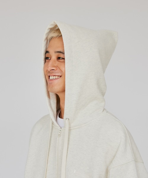 Champion(チャンピオン)の「【Champion/チャンピオン】メンズ アクションスタイル ジップフーデッドスウェットシャツ(パーカー・メンズ・ブラック/グレー/オートミール・MEDIUM/X-LARGE/LARGE)」の22枚目の写真