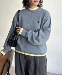 CPCM（シーピーシーエム）の「【U.S. POLO ASSN.】配色レイヤークルーニット（ニット/セーター）」