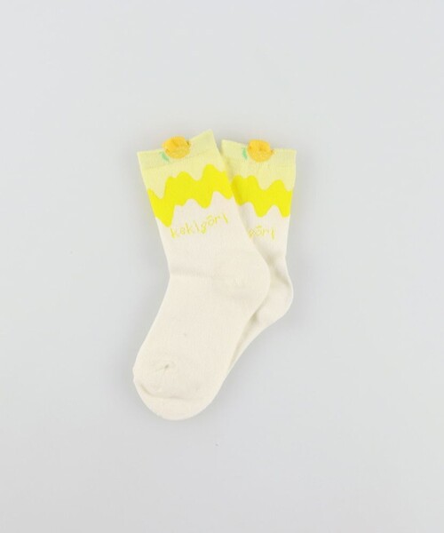BRANSHES(ブランシェス)の「かき氷ソックス(ソックス/靴下・キッズ・サックスブルー/イエロー・13-15㎝/16-18㎝/19-21㎝)」の2枚目の写真