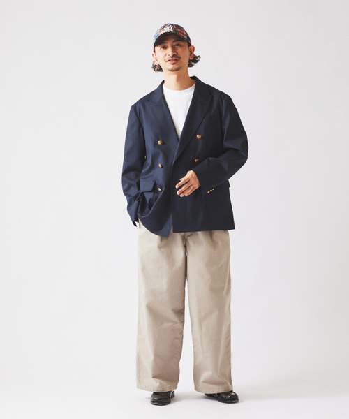 JOURNAL STANDARD relume（ジャーナルスタンダード　レリューム）の「TRツイル  ネイビー ブレザー（テーラードジャケット・メンズ・ネイビー・MEDIUM/LARGE）」の2枚目の写真