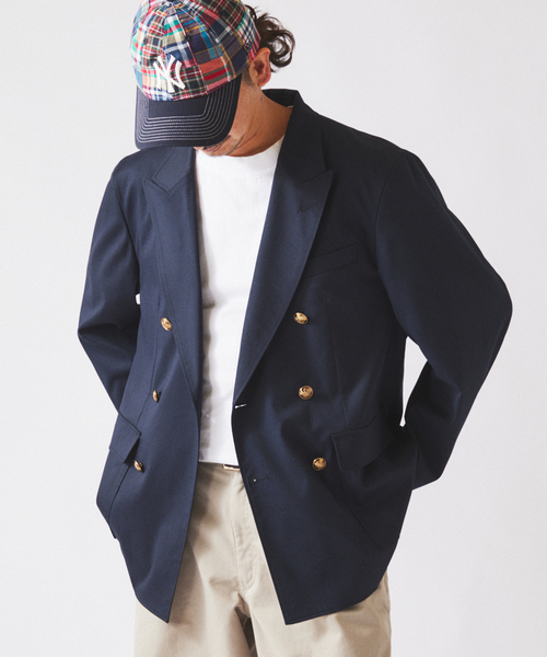JOURNAL STANDARD relume（ジャーナルスタンダード　レリューム）の「TRツイル  ネイビー ブレザー（テーラードジャケット・メンズ・ネイビー・MEDIUM/LARGE）」の6枚目の写真