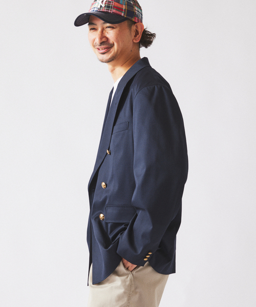 JOURNAL STANDARD relume（ジャーナルスタンダード　レリューム）の「TRツイル  ネイビー ブレザー（テーラードジャケット・メンズ・ネイビー・MEDIUM/LARGE）」の7枚目の写真