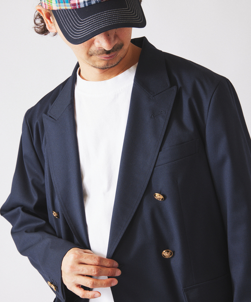 JOURNAL STANDARD relume（ジャーナルスタンダード　レリューム）の「TRツイル  ネイビー ブレザー（テーラードジャケット・メンズ・ネイビー・MEDIUM/LARGE）」の8枚目の写真