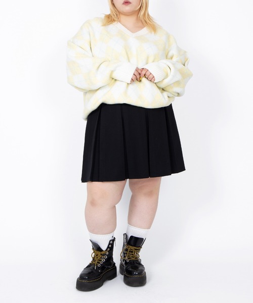 PUNYUS(プニュズ)の「ボックスプリーツミニスカート(スカート・レディース・ブラック/グレー・1/2/3/4/5)」の15枚目の写真