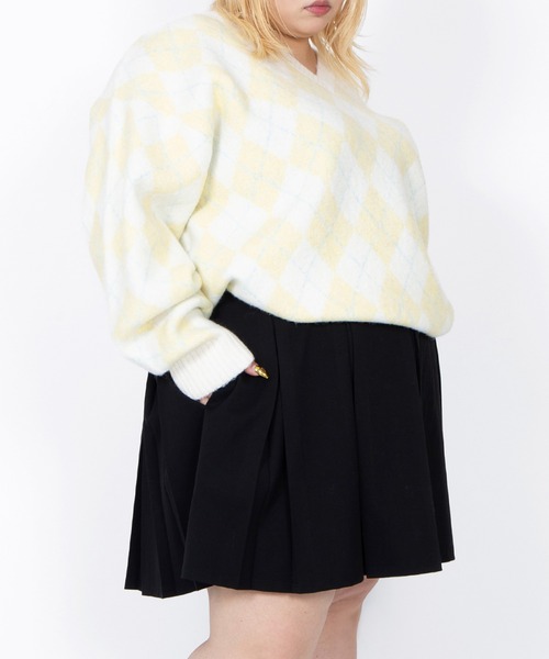 PUNYUS(プニュズ)の「ボックスプリーツミニスカート(スカート・レディース・ブラック/グレー・1/2/3/4/5)」の17枚目の写真