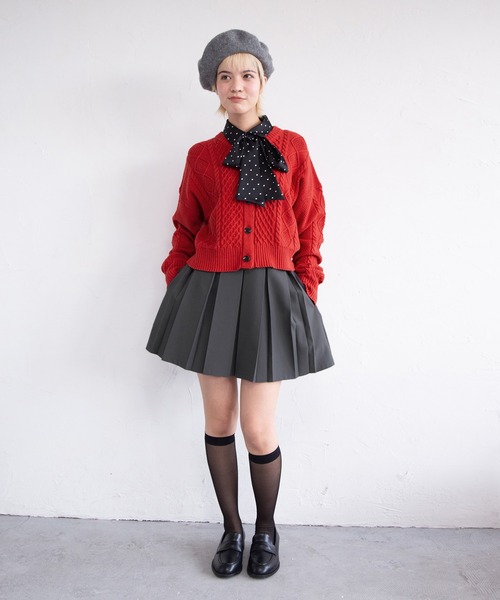 PUNYUS(プニュズ)の「ボックスプリーツミニスカート(スカート・レディース・ブラック/グレー・1/2/3/4/5)」の13枚目の写真