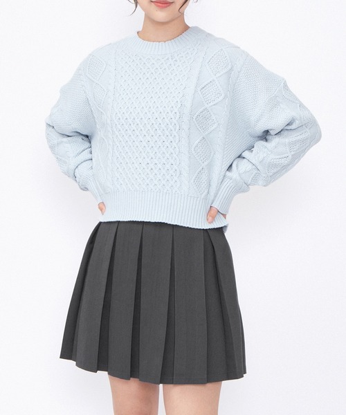 PUNYUS(プニュズ)の「ボックスプリーツミニスカート(スカート・レディース・ブラック/グレー・1/2/3/4/5)」の7枚目の写真