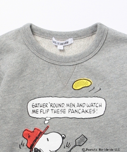 B:MING by BEAMS(ビーミングバイビームス)の「ビーミング by ビームス / Peanuts スウェットクルー 16SS(スウェット・キッズ・トップグレー/ホワイト・130/140/150/120/110/100/80/90)」の5枚目の写真