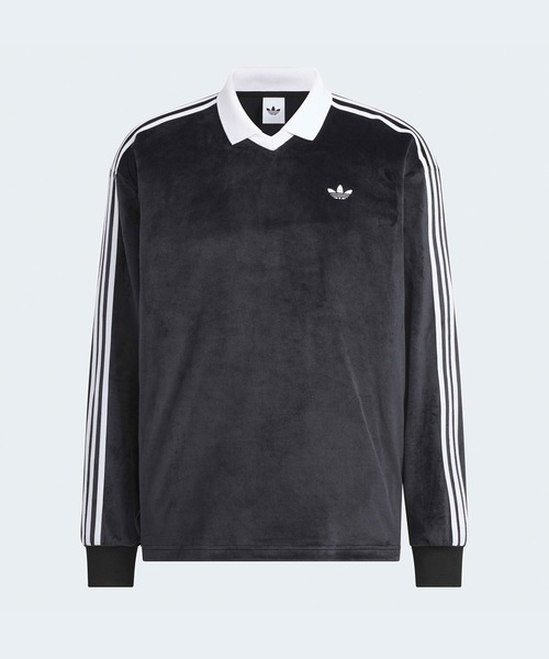 adidas（アディダス）の「adidas/アディダス VELOUR POLO LONG SLEEVE