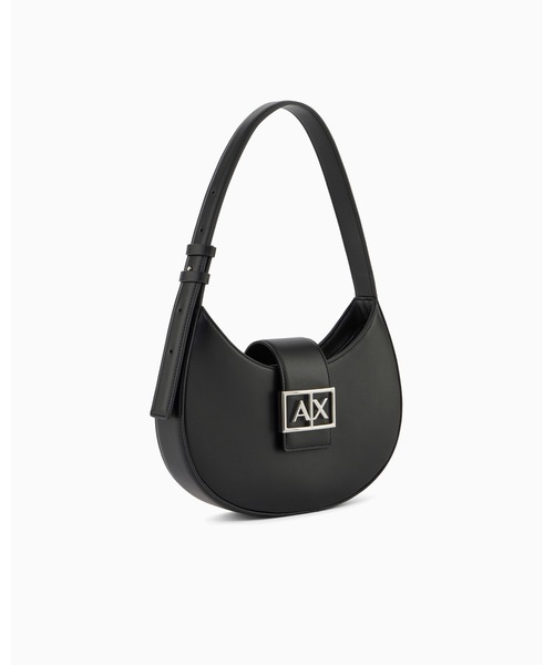 ARMANI EXCHANGE(アルマーニエクスチェンジ)の「【A|X アルマーニ エクスチェンジ】AXロゴ ホーボーバッグ(ZOZO限定カラー含)(ハンドバッグ・レディース・ライトイエロー/オフホワイト/ブラック/オレンジ・FREE)」の6枚目の写真